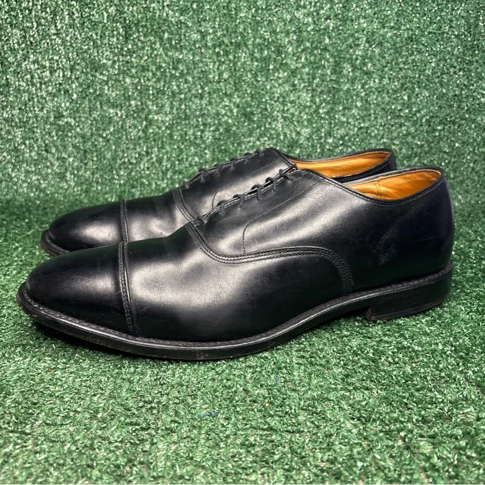 Allen Edmonds Shoes Men’s Size 11.5 B Black Park Avenue Leather‎ USA Cap Toe